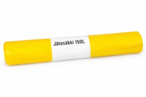 Jätesäkki rulla - 150 L - 750 x 1250 x 0,05 mm - keltainen